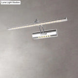 Contemporary Led Vanity Light With Nickel Finish And White/Warm 16/21.5 Wide