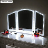 Contemporary Led Vanity Strip Light - Metal Linear Make-Up Lighting For Bedroom White