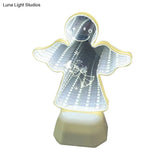 Contemporary Led Wall Night Light With Geometric White Design And Plastic Shade