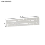 Contemporary Led Wall Sconce: 16/20.5 Wide Acrylic Rectangle - Warm/White Light For Bedroom