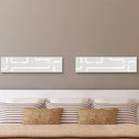 Contemporary Led Wall Sconce: 16/20.5 Wide Acrylic Rectangle - Warm/White Light For Bedroom White /