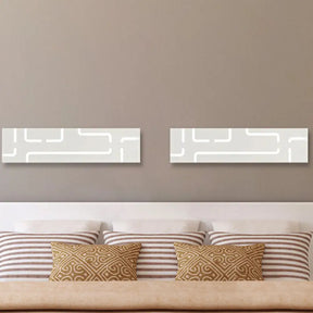 Contemporary Led Wall Sconce: 16/20.5 Wide Acrylic Rectangle - Warm/White Light For Bedroom White /