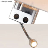 Contemporary Led Wall Sconce With Fabric Shade - Chrome/Champagne Oval Mount Light