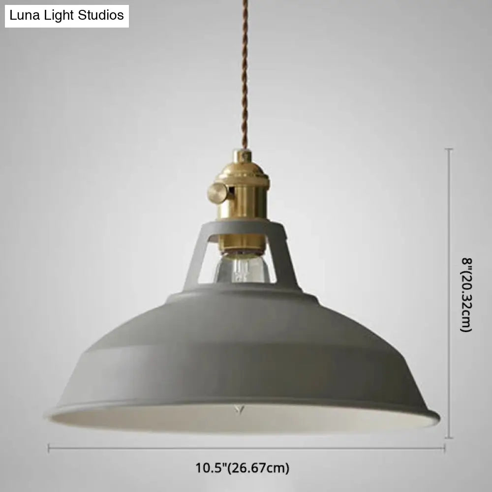 Contemporary Metal Barn Pendant Light Fixture For Restaurants