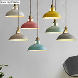 Contemporary Metal Barn Pendant Light Fixture For Restaurants