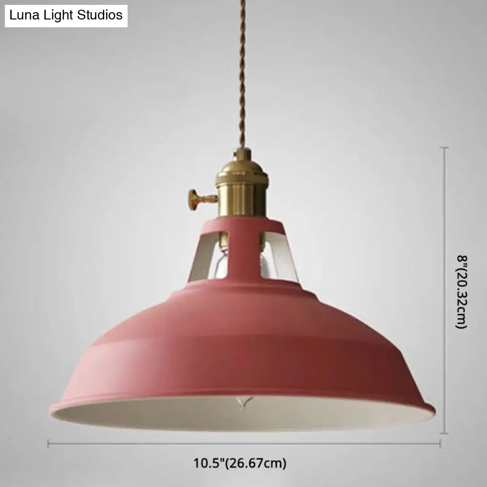 Contemporary Metal Barn Pendant Light Fixture For Restaurants