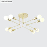 Contemporary Metal Linear Semi-Flush Ceiling Light – Ideal For Kid’s Bedroom And Living Room