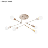 Contemporary Metal Linear Semi-Flush Ceiling Light – Ideal For Kid’s Bedroom And Living Room