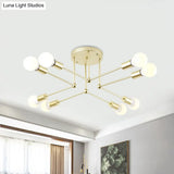 Contemporary Metal Linear Semi-Flush Ceiling Light – Ideal For Kid’s Bedroom And Living Room