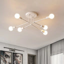 Contemporary Metal Linear Semi-Flush Ceiling Light – Ideal For Kid’s Bedroom And Living Room 6
