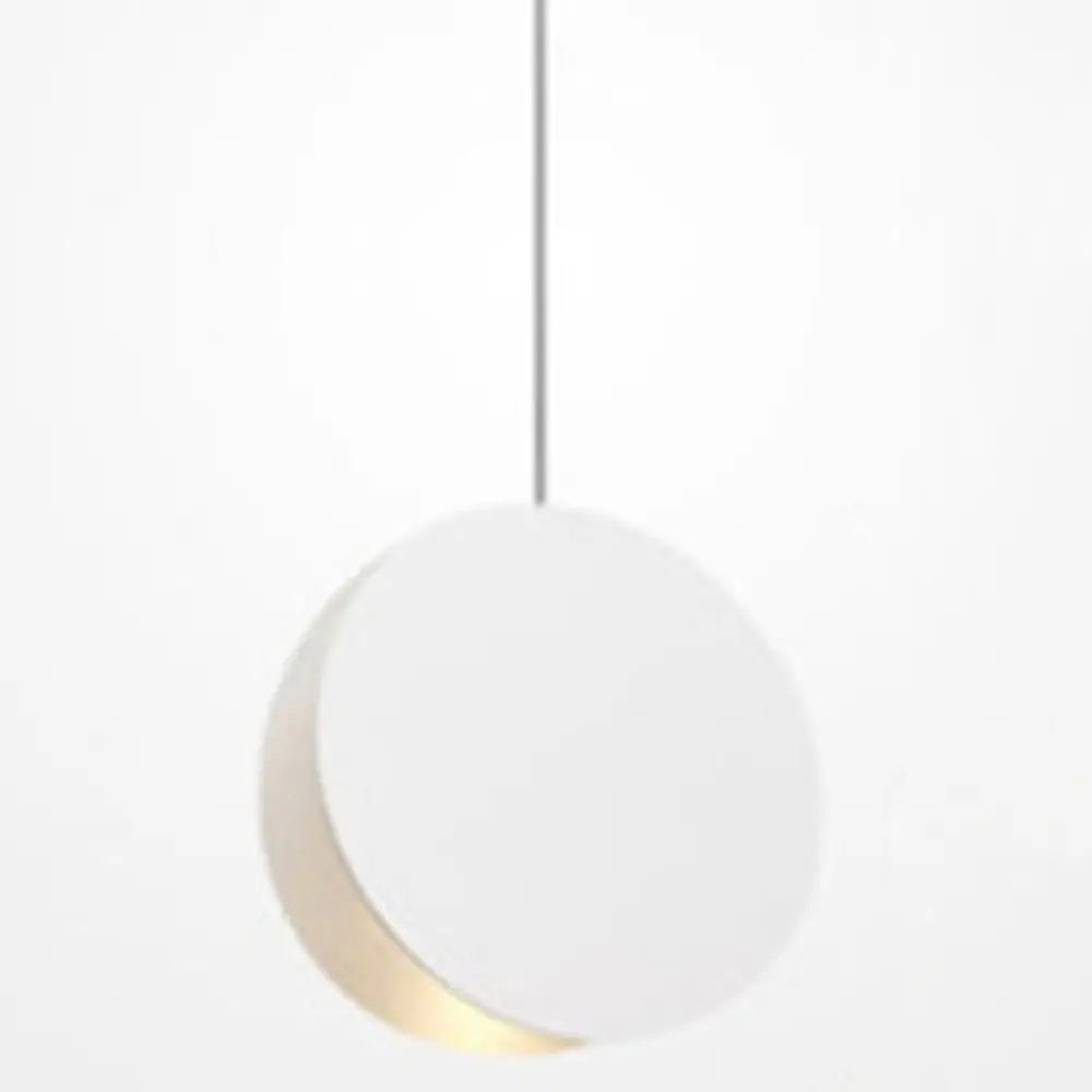 Contemporary Metal Pendant Light Fixture - Foldable Dining Room Hanging Lamp White / 8