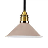 Contemporary Metal Pendant Light With Adjustable Cord - Yellow/Blue/Green Tapered Shade Ideal For