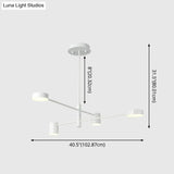 Contemporary Metal Starburst Chandelier For Living Room - Stylish Hanging Ceiling Light