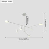 Contemporary Metal Starburst Chandelier For Living Room - Stylish Hanging Ceiling Light