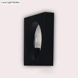 Contemporary Metal Wall Sconce Lamp With Squared/Rounded Shade - 1-Light Bathroom Lighting In