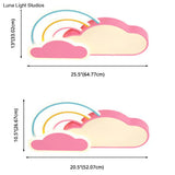 Contemporary Rainbow Flush Ceiling Light For Your Bedroom - Acrylic Fixture