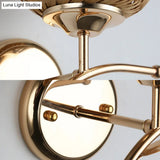 Contemporary Rattan Dome Shade Sconce Wall Lamp In Beige