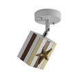 Contemporary Rotatable Rectangular Metal Gallery Ceiling Mount Spotlight With High Brightness Blue