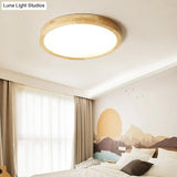 Contemporary Round Flush Mount Ceiling Light: Stylish Acrylic Chandelier For Bedrooms