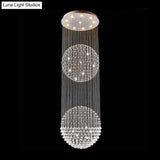 Contemporary Silver Crystal Ceiling Light Fixture - Flush Mount 10 Lights