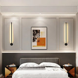 Contemporary Slim Tube Sconce Led Wall Light Fixture For Living Room - Metal Design