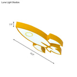Contemporary Space Themed Ceiling Light For Child’s Bedroom - Acrylic Mount