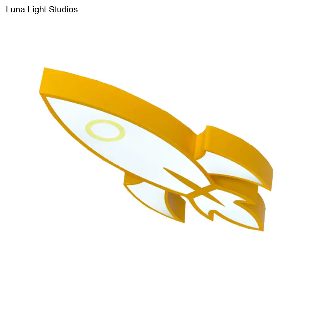 Contemporary Space Themed Ceiling Light For Child’s Bedroom - Acrylic Mount