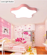 Contemporary Star Flush Mount Light Fixture - 1 - Light Metal Ceiling
