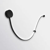 Contemporary Twist Led Wall Sconce - Black/White Warm/White Lighting Black / White F