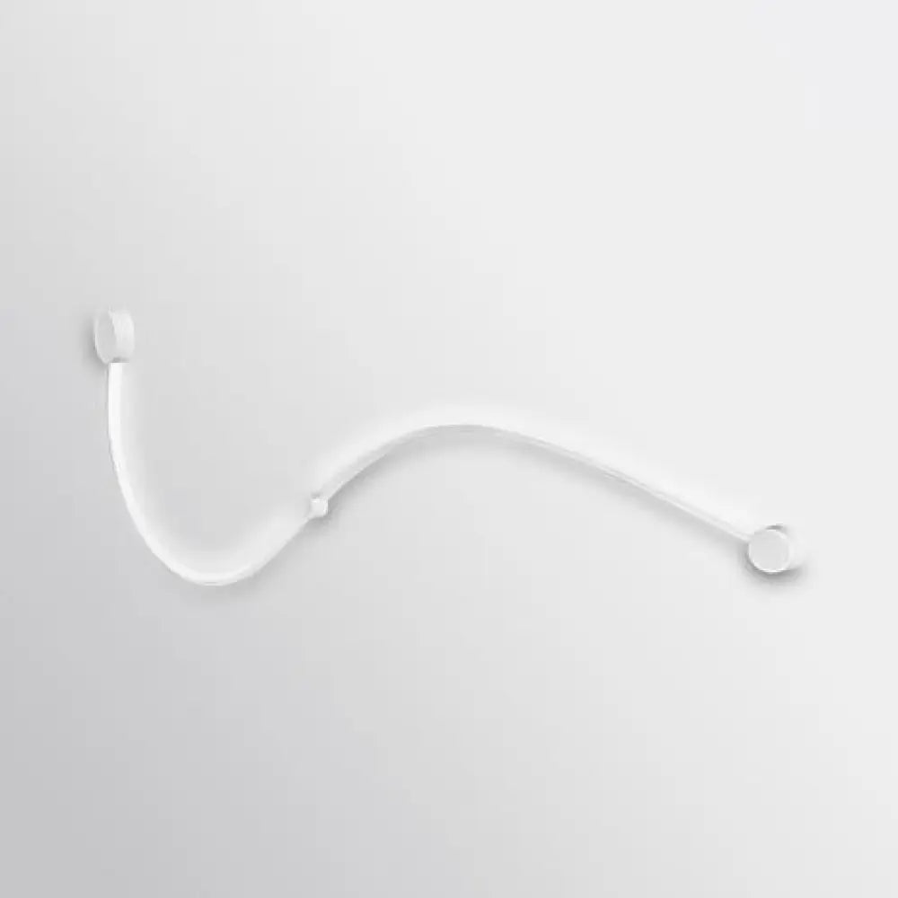 Contemporary Twist Led Wall Sconce - Black/White Warm/White Lighting White / G