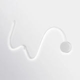 Contemporary Twist Led Wall Sconce - Black/White Warm/White Lighting White / Warm H