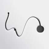 Contemporary Twist Led Wall Sconce - Black/White Warm/White Lighting Black / Warm H