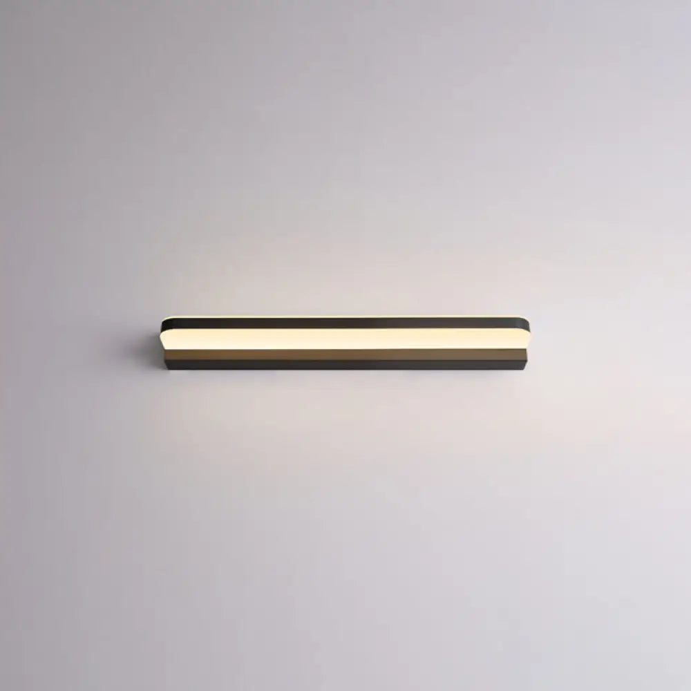 Contemporary Vanity Wall Lamp For Makeup - Bathroom Ambient Lighting Black / 16.5 Warm