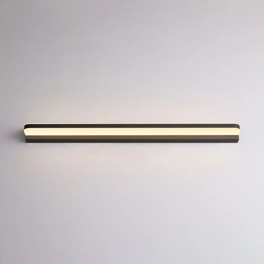 Contemporary Vanity Wall Lamp For Makeup - Bathroom Ambient Lighting Black / 28 Warm