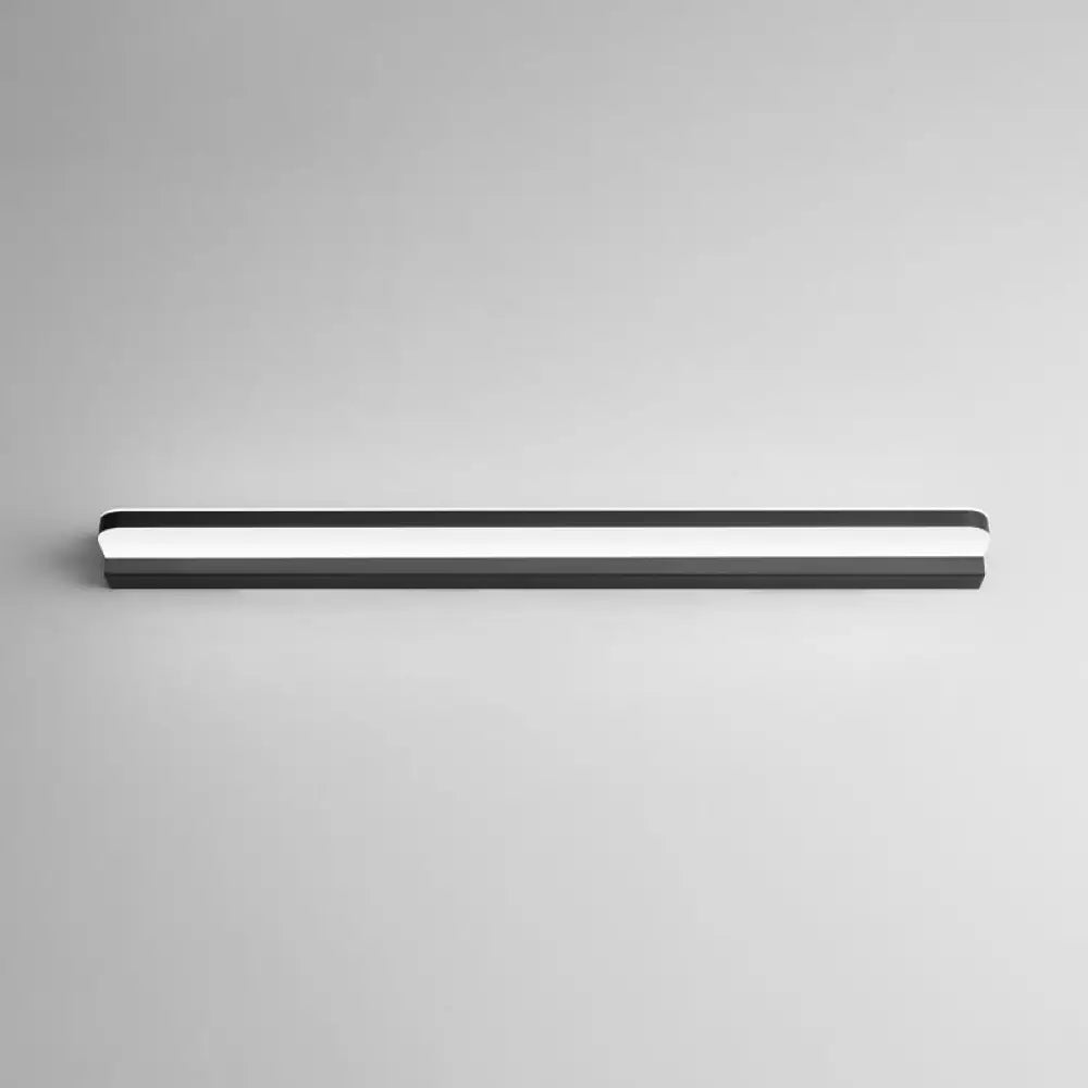 Contemporary Vanity Wall Lamp For Makeup - Bathroom Ambient Lighting Black / 28 White