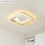 Contemporary White Acrylic Led Flush Mount Ceiling Light With Loving Heart Design