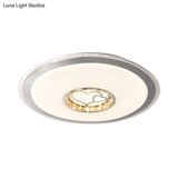 Contemporary White Crystal Led Ceiling Light For Sleeping Room With Stunning Heart/Moon/Star Designs
