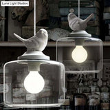 Contemporary White Glass Drum Pendant Light Fixture For Restaurant Ceiling