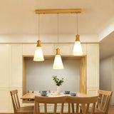 Contemporary White Glass Hanging Light With 3 Heads - Perfect For Dining Room Ceiling Lighting / A
