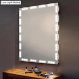 Contemporary White Led Vanity Strip Light: Plastic Linear Make-Up Lighting For Dressing Room