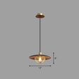Contemporary Wooden Pendant Light With Cage Bottom - 1-Light Hanging Ceiling Fixture 1 / Coffee