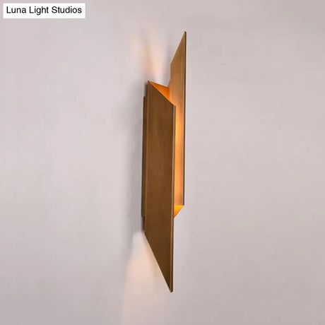 Copper Wall Mounted Bedside Lamp With Traditionary Metal Sconce Light & 2 Bulbs
