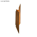 Copper Wall Mounted Bedside Lamp With Traditionary Metal Sconce Light & 2 Bulbs