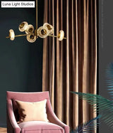 Crackled Crystal Glass Rings Pendant Chandelier With Postmodern Brass Finish - Perfect For A Diner