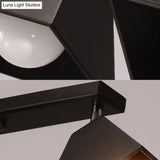 Craftsman Flush Mount Ceiling Light - Modern Metal Design For Office Or Clothing Store