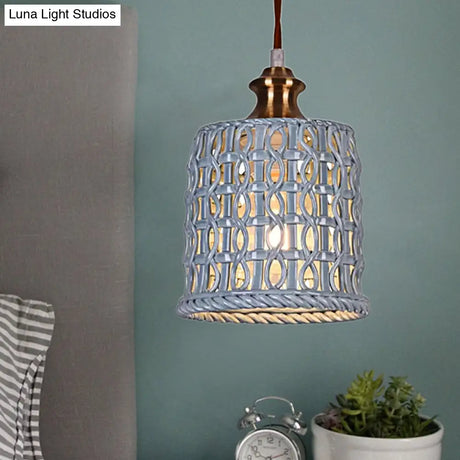 Creative Ceramic Suspension Light - Cafe Restaurant Hanging Basket Design
