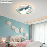 Creative Guitar Flush Mount Ceiling Light For Bedroom - 1 Metal Fixture