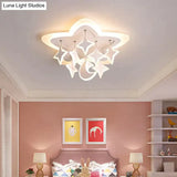 Creative Led Ceiling Light Stars Acrylic For Bedroom Living Room Dining Study Warm Fashion Modern