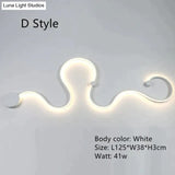 Creative Led Ceiling Lights For Living Room Bedroom Black/White Aluminum Lamp Body Indoor Lighting