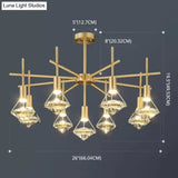 Crystal Diamond Island Pendant Light With Led And Modern Gold Finish